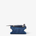 FENDI By The Way Soft Mini Blue FF denim flocked mini-bag - Image 2